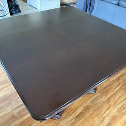 Solid Wood Dining Table With 6 Chairs