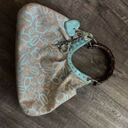 Y2k Bebe Monogram Shoulder Bag