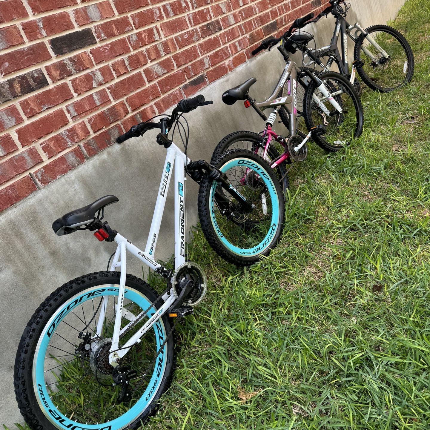 Three Mountain Bikes