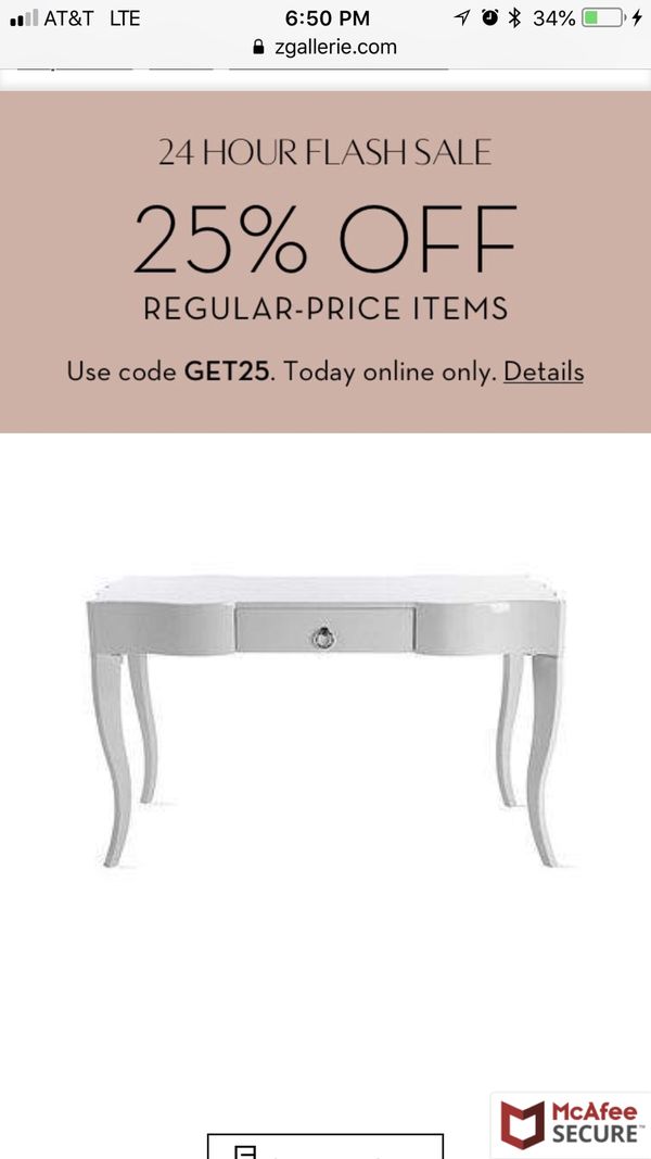 Z Gallerie Sasha Desk Brand New For Sale In Cincinnati Oh Offerup