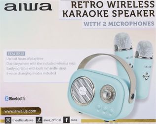 Karaoke Speaker with 2 Microphones