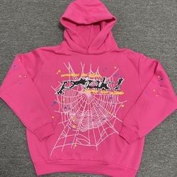 Pink Sp5der hoodie