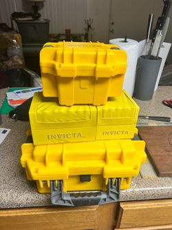 Invicta Watch Cases Yellow Set of 4