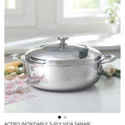 Caserola de 16qt 5-ply Vida sana