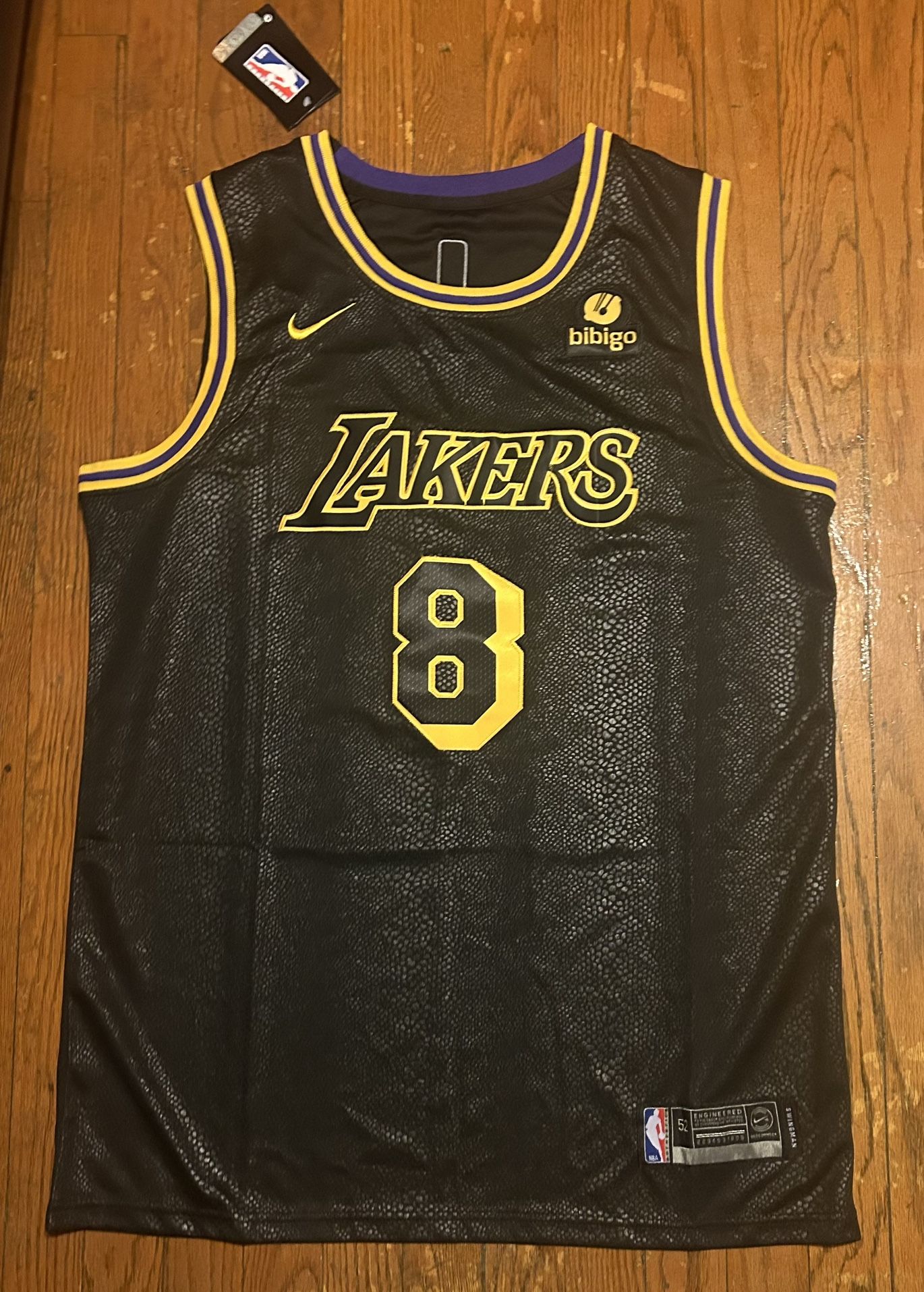 Los Angeles Lakers Kobe Bryant Black Mamba City Jersey 8 Jersey Sz S/M/XL/2X