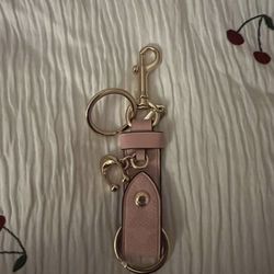 Coach Pink Trigger Snap Bag Charm