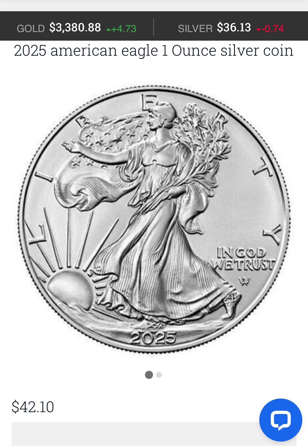 1oz 2025 American Silver Eagle