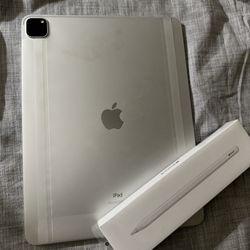 New Open Box Apple iPad Pro 12.9” 256gb Wifi Silver Comes With Apple Pencil 