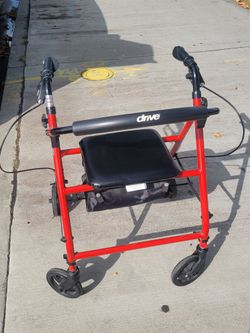 Drive Adult Medical Folding Walker with Seat
