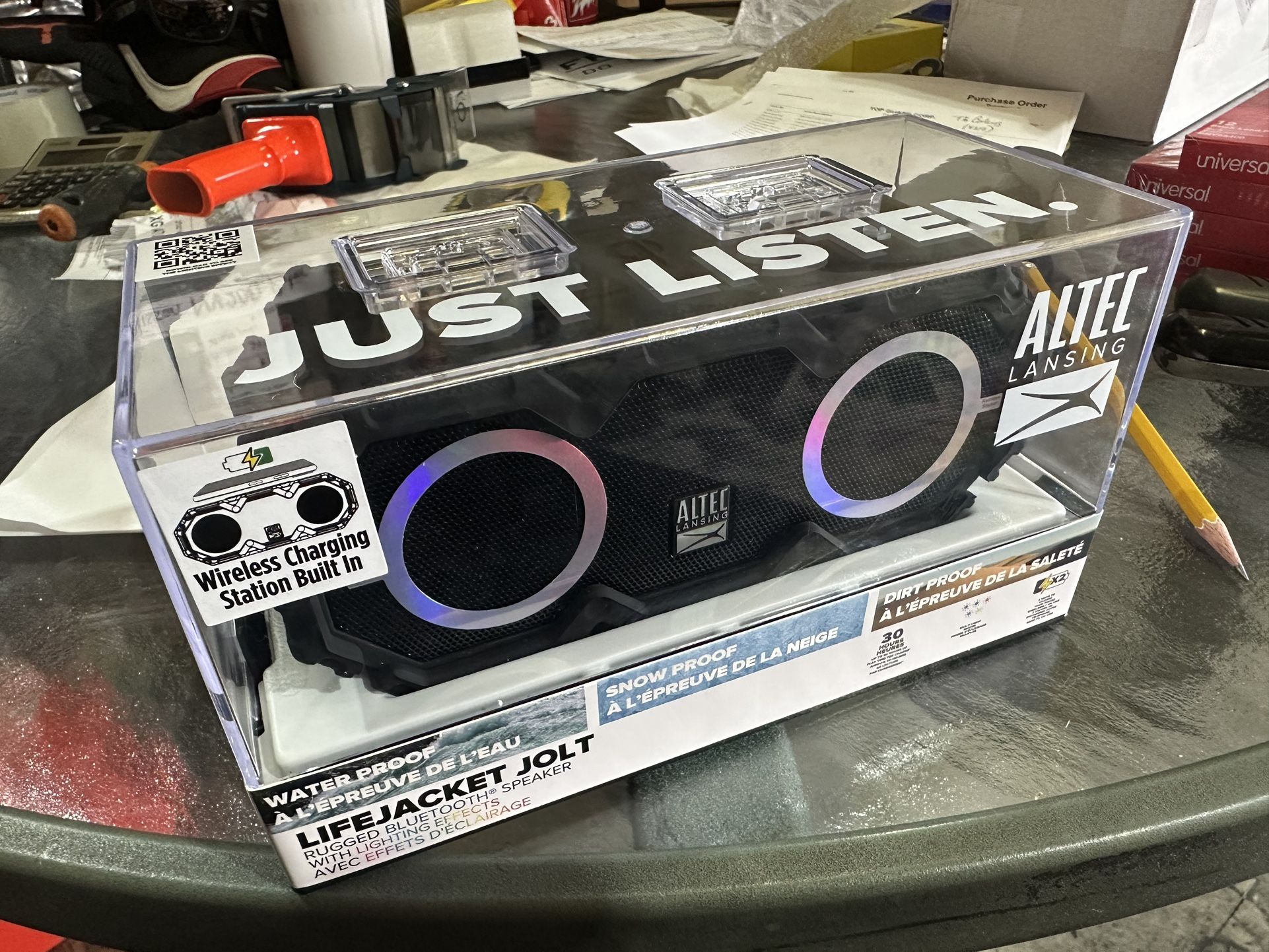 Altec Lansing- LifeJacket Jolt Bluetooth Speaker- Black-IMW580L