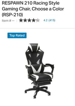 RESPAWN 210 Raising Style Gaming Chair for Sale in South Gate CA