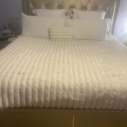 King Size Bed Frame & Mattress 