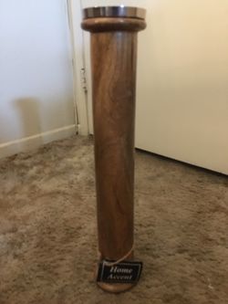 Wooden candle holder