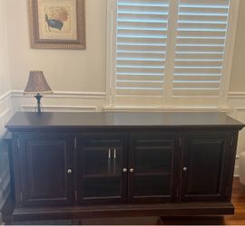 Large Wood TV Console – Pickup Only