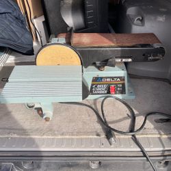 Vintage Delta 31-460 Type 2 4” Belt 6” Disc Sander 1/3 HP 120V Works
