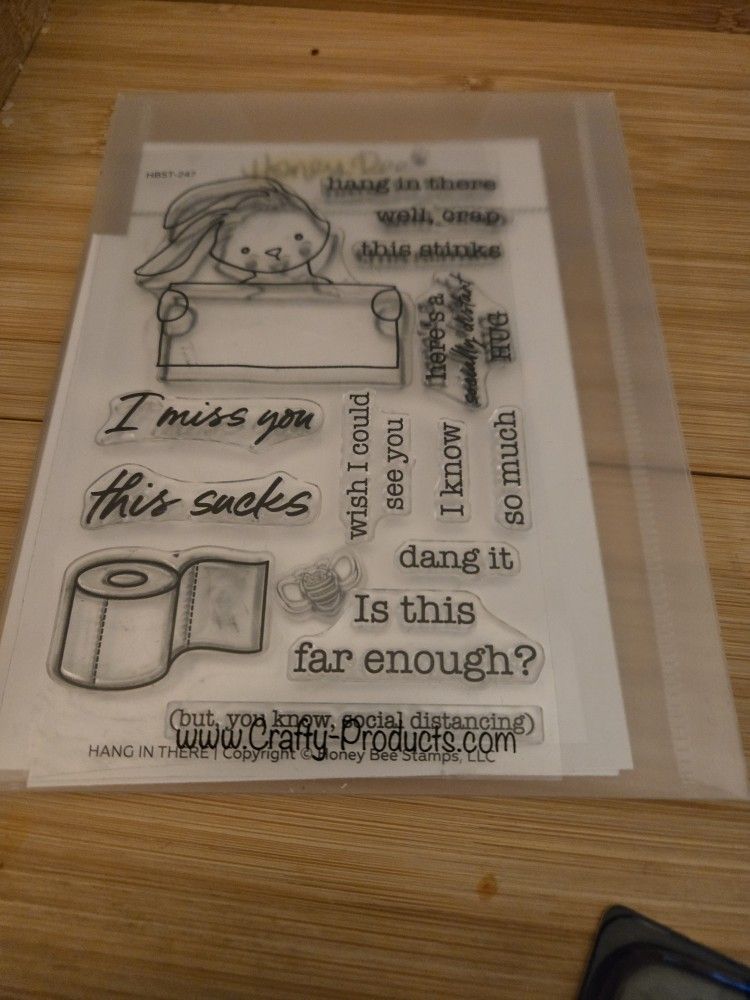Honey Bee Stamps Hang In There