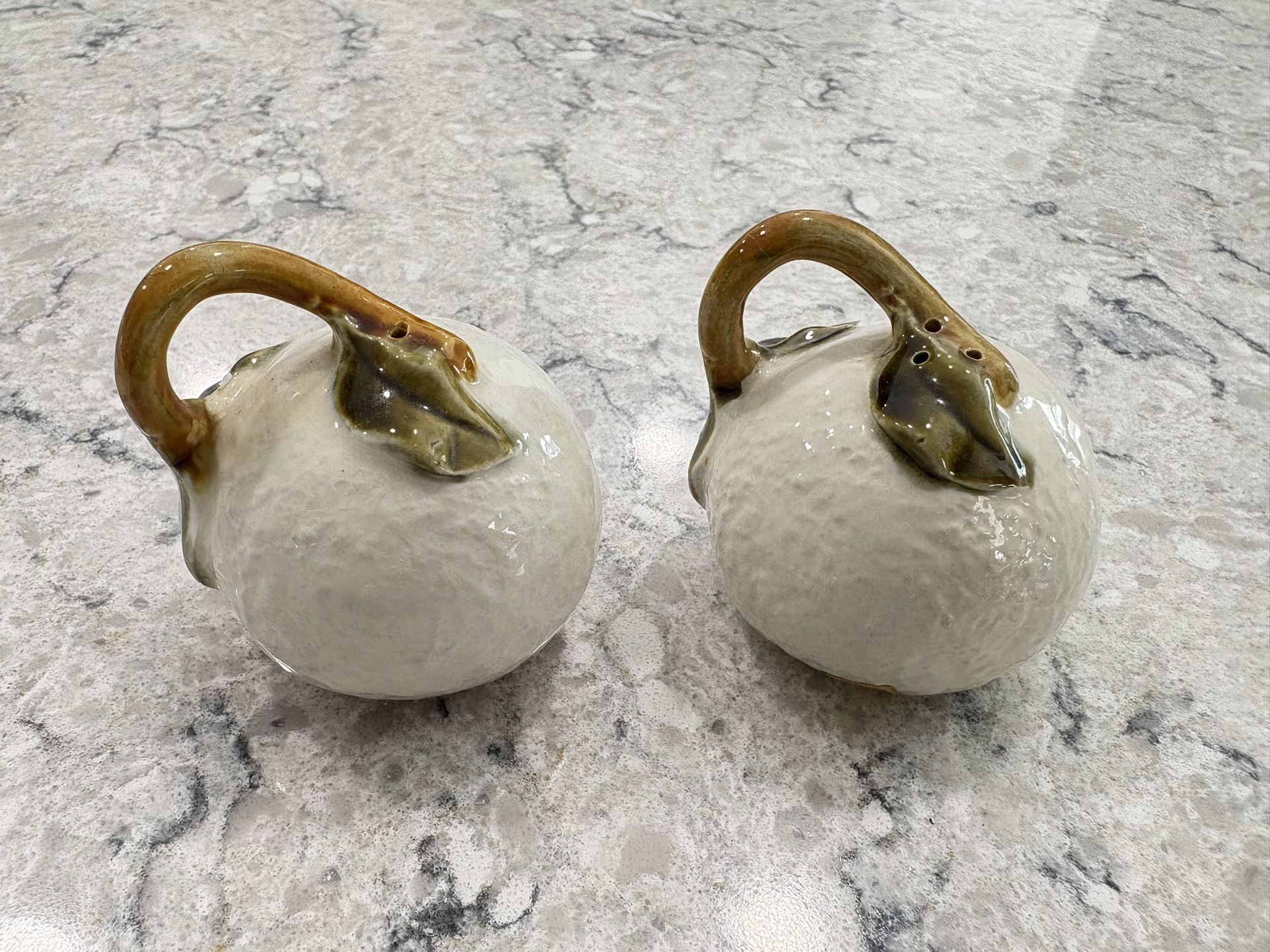 Vintage Ceramic Fruit Salt and Pepper Shakers