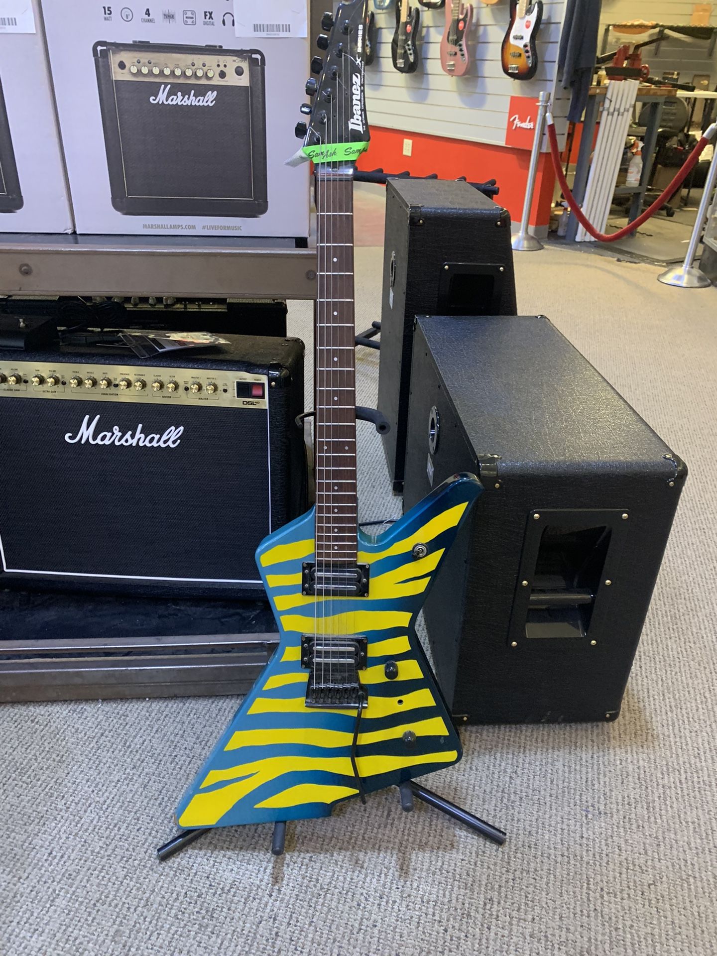 Ibanez DT380 Safari Yellow 1984
