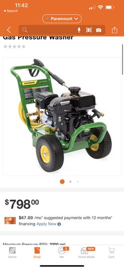 John Deer Pressure Washer