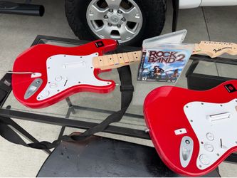 Fender Stratocaster Rock Band Guitars PS3 with Rock Band 2 Game
