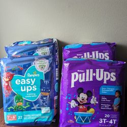 Huggies And Pampers Pull Ups 