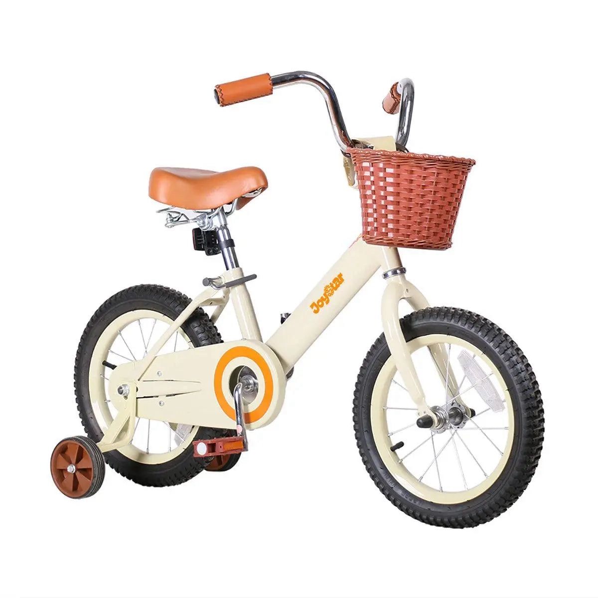 JOYSTAR Vintage Kids Bike with Basket & Training Wheels,12 in