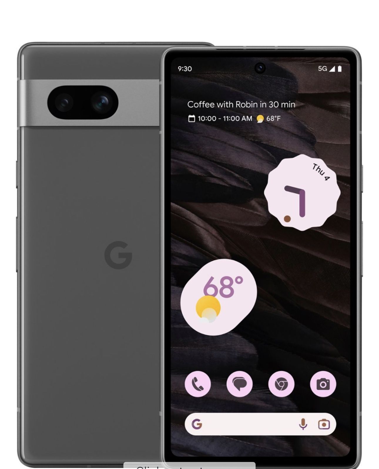 Google - Pixel 7a 5G 128GB (Unlocked) - Charcoal 
