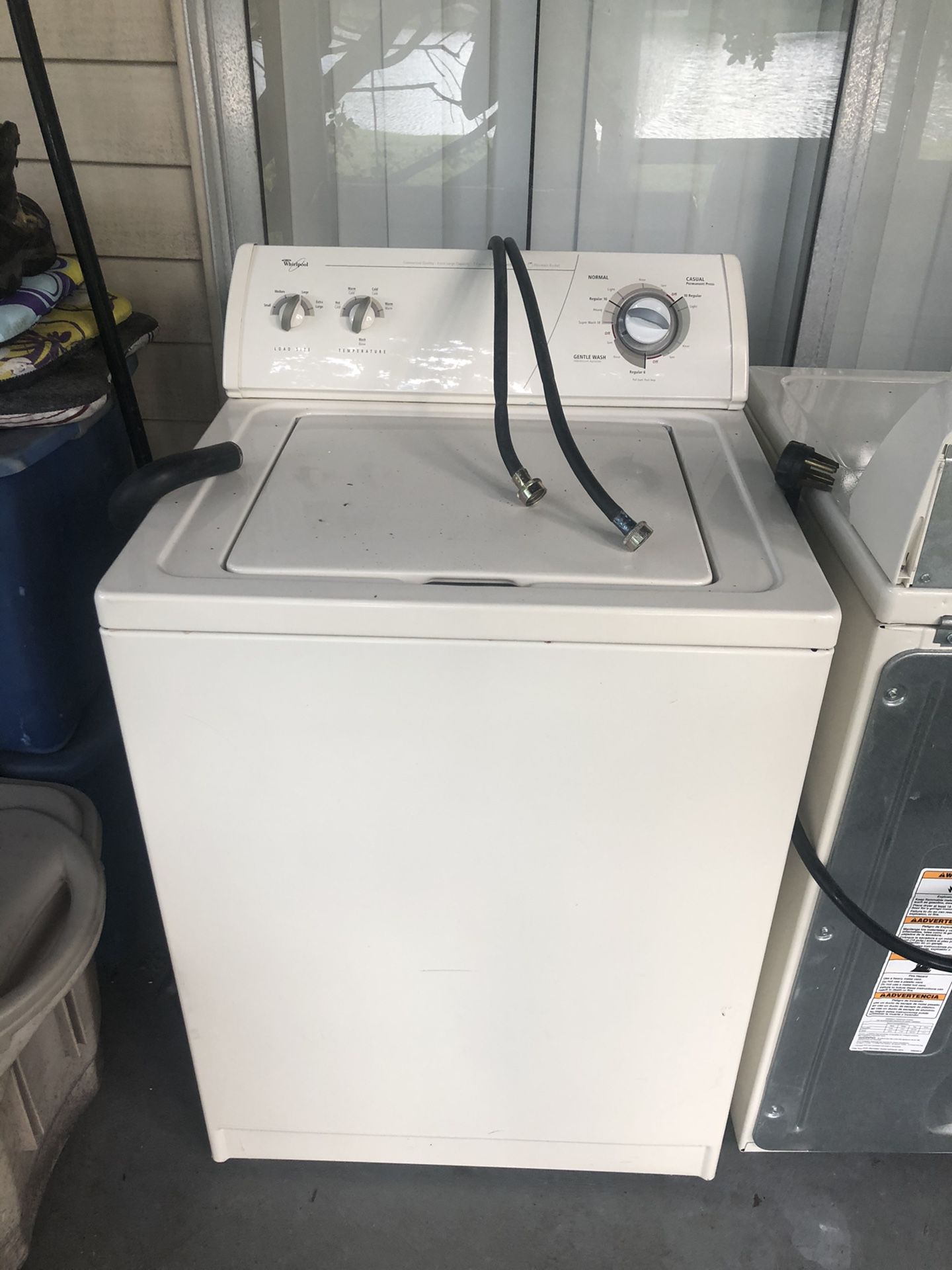 Washer and dryer set (whirlpoool)