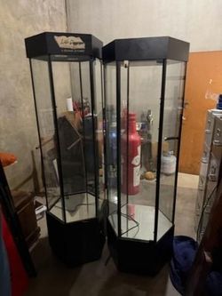 Hexagonal Glass Display Case (must go)