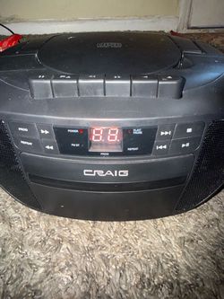 Craig Portable CD Boombox with Cassette Player