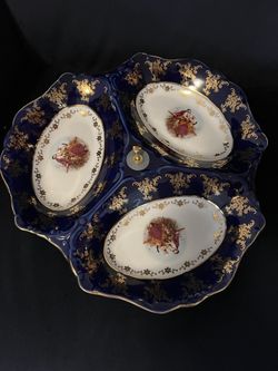 decorative dish- unique- collectible- china