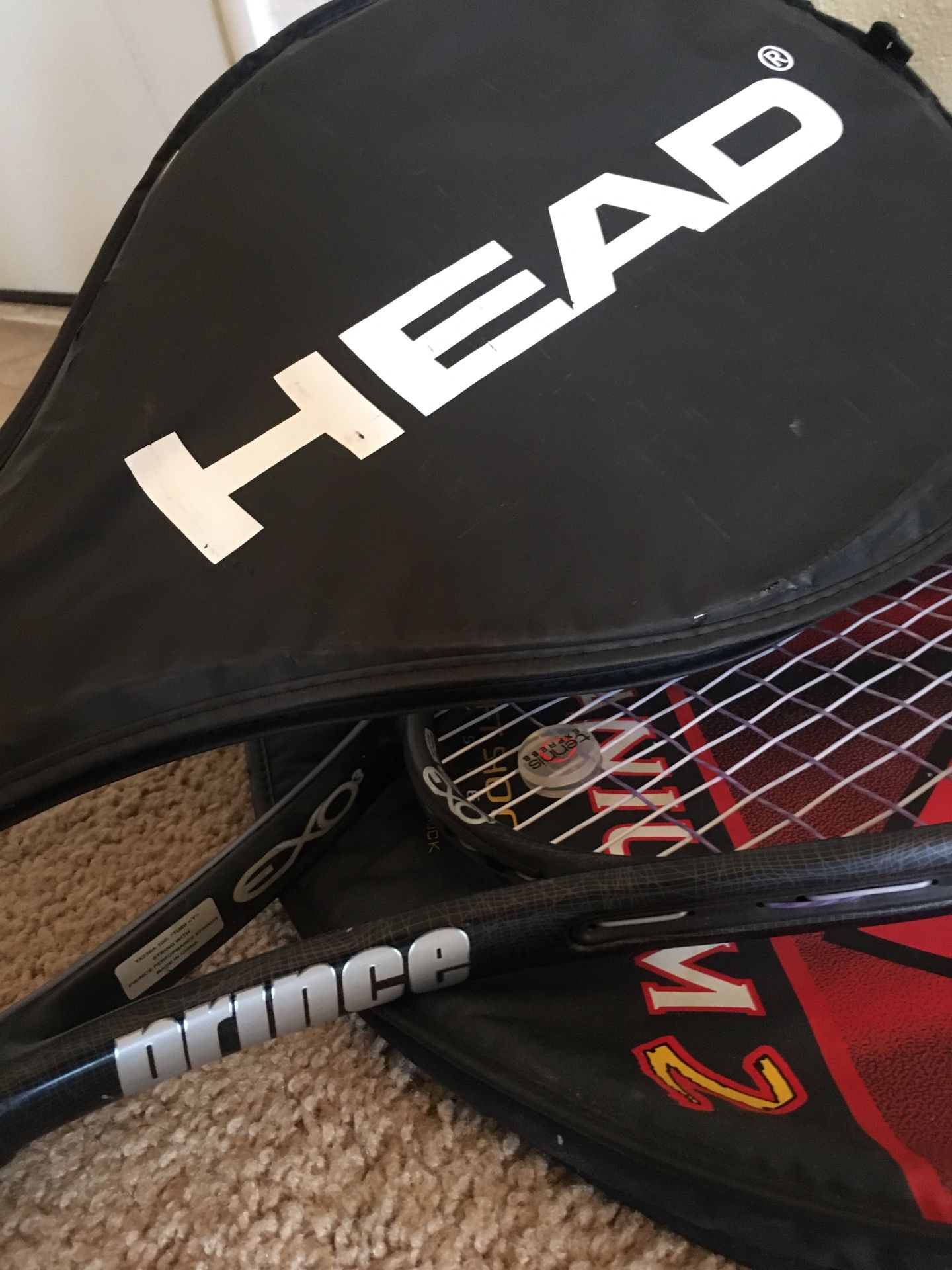 3 Tennis Rackets for Sale