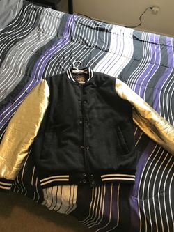 Varsity jacket with hat