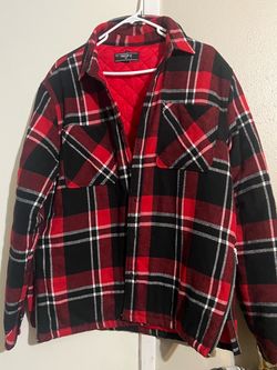 Forever 21 Men's Plaid Flannel Shirt Jacket