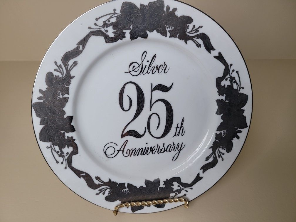 Silver Anniversary Plate