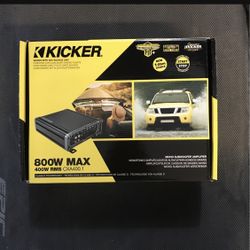 Kicker 800 watts amplifier 1 channel bass amplifier 400 RMS CXA400.1
