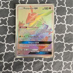 Pokemon Celestial Storm Rayquaza GX Secret Rare Rainbow