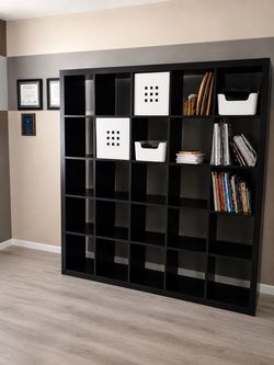 Ikea  Black Cube Shelving Unit