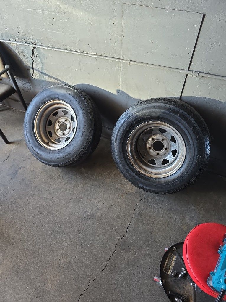 5 X 5 Pair Of Wheels 5x127 Wheels