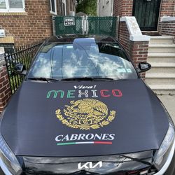 Viva Mexico Car Hood Cover fits Most Cars