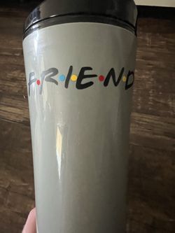 “F•R•I•E•N•D•S•” Gray Tumbler