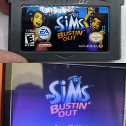 NINTENDO GAMEBOY ADVANCE - SIMS Bustin Out (2003) - Cartridge Only Authentic 