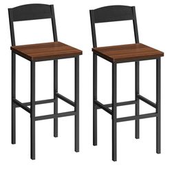 HOOBRO Bar Stools, Bar Chairs with Footrests New In box