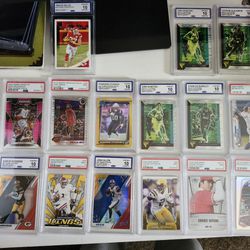 20 GRADED CARDS LOT WITH PACKS 