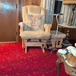 Rocking Chair With A Stool