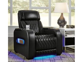 Boyington Black Power Recliner
