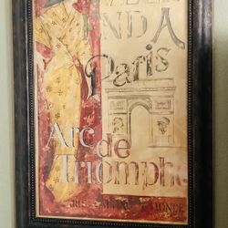 Paris Wall Pictures Decor  Set Of 2 $50 Large Size