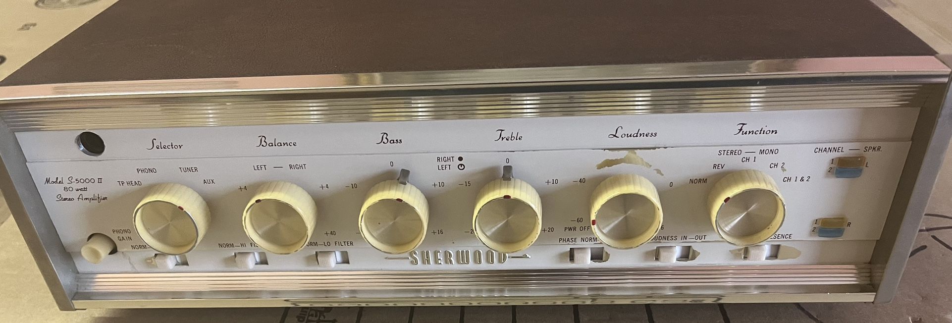 Sherwood S5000 II Tube Amplifier