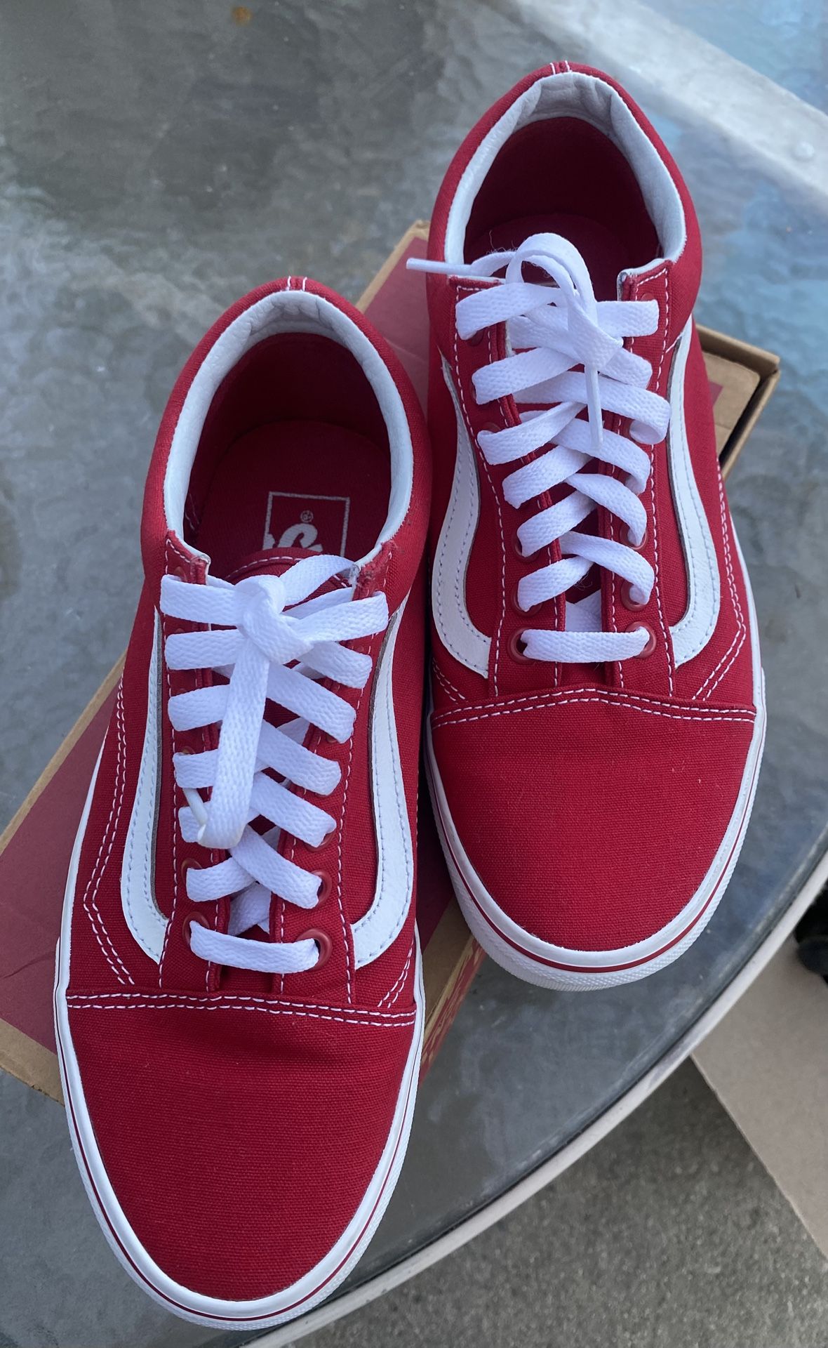 VANS Old Skool Racing Red Size 6.5 Men’s/8 Women’s
