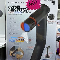 Sharper Image Power Percussion Hot+Cold Reach Massager